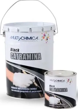 Black catramina membrana liquida bituminosa impermeabilizzante nera 5 lt multichimica