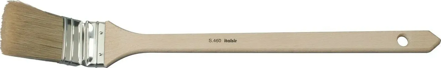 Pennello radiatore pennellessa curvo setola bionda manico in legno da 20 a 70