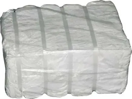 Pezzame bianco stracci industriale igienizzato 100% cotone per pulizia 10kg