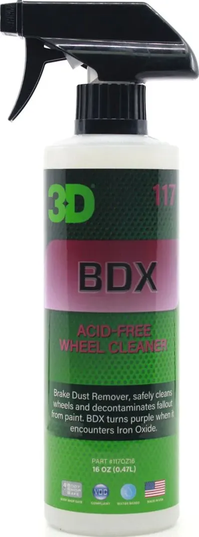 3d bdx hd pulitore polvere freni per cerchi senza acido acid free 500ml