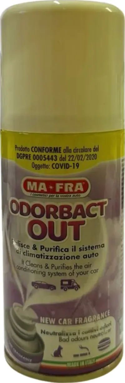 Mafra odorbact out ner car fragrance purificatore aria 150ml