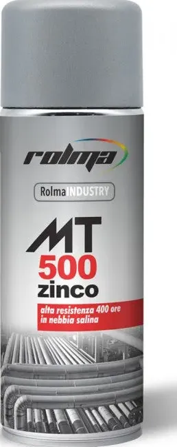 Bomboletta spray rolma zinco zincante mt 500 400 ore nebbia salina