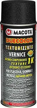 macota vernice bomboletta spray testurizzato txt paraurti fascioni plastica 400ml nero grigio di netcoatings.shop