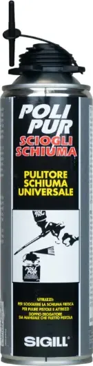 Polipur sciogli schiuma pulitore universale scioglie schiuma espansa poliuretano 500ml