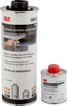 3m antirombo sigillante protettivo poliuretanico bicomponente nero  1 kg 08828