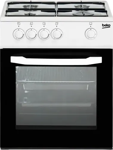 Beko - Cucina a Gas 4 Fuochi Capacità 54 Lt