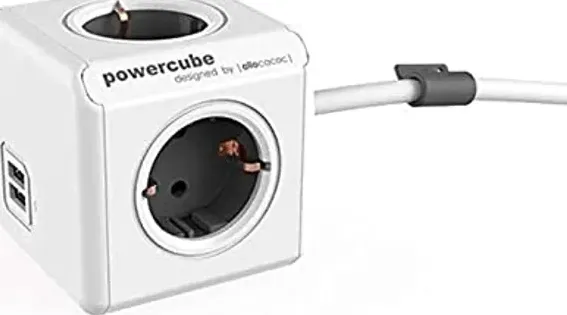 Powercube Plug Extended Usb 1.5m Grey 8400gy/iteupc