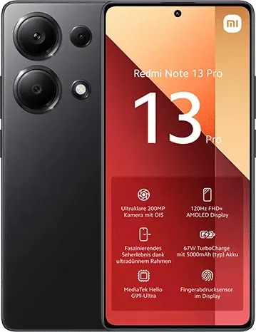 Xiaomi Redmi Note 13 Pro 4G Dual Sim 12GB RAM 512GB Black di phoneshock.it