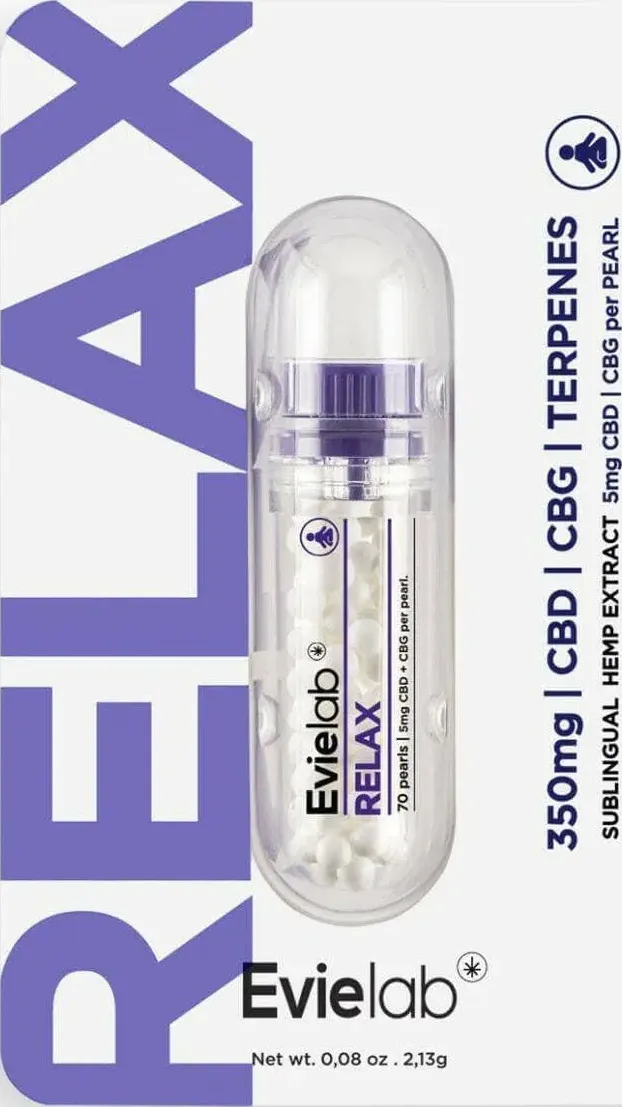 Evielab Relax compresse CBD per rilassarsi di justmary.com