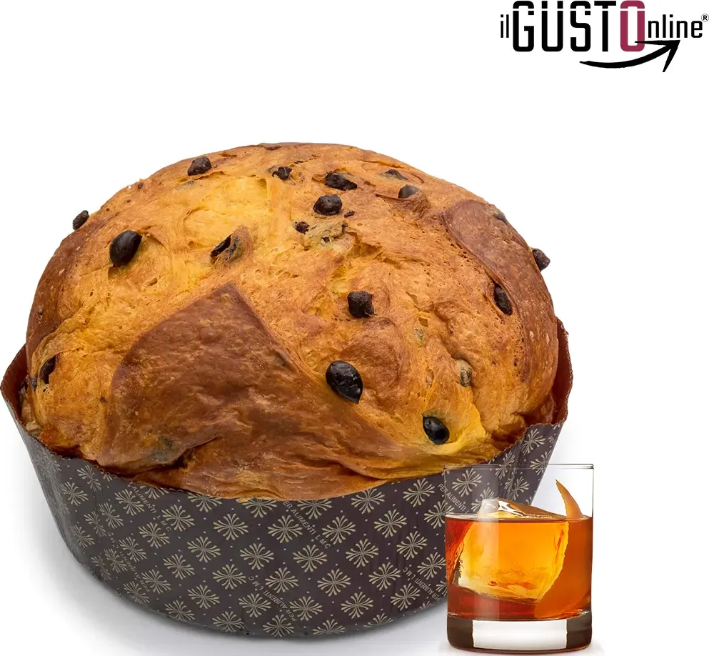 Panettone cioccolato e rum con scatola regalo