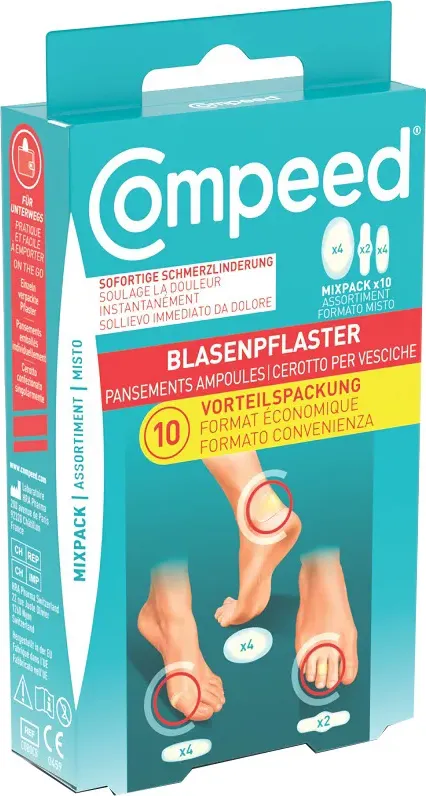 Compeed Cerotti Per Vesciche Assortimento Misto 10 Pezzi