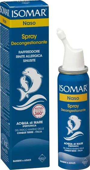 Isomar Naso Spray Decongestionante Acqua di Mare Ipertonica 50 ml