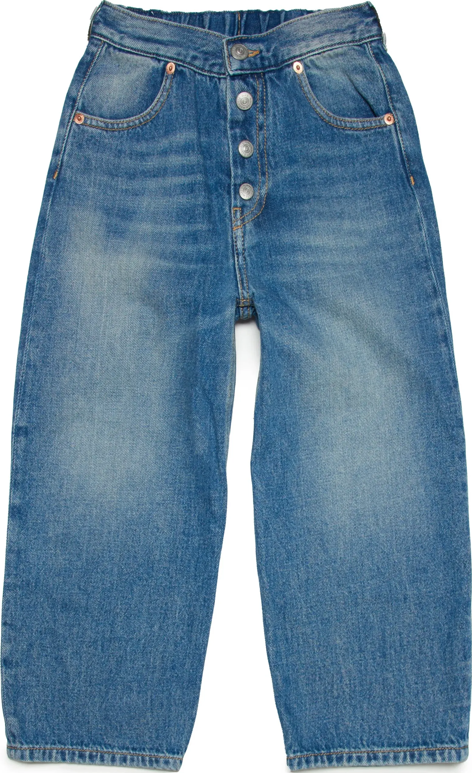 MM6 Maison Margiela  - Jeans blu con lavaggio medio