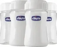 "Chicco Contenitori Latte Silicone 4 Pezzi"