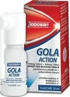 "Iodosan Gola Action Spray Per Mucosa Orale Antinfiammatorio Analgesico Antisettico 10 ml"