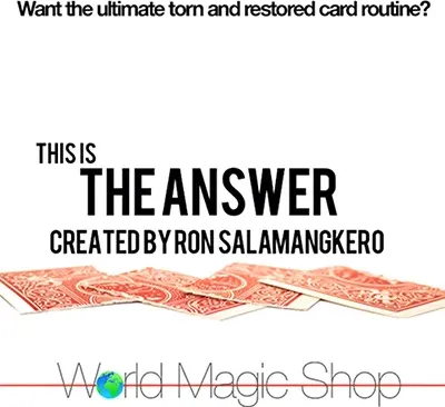 The answer by ron salamangkero - dvd