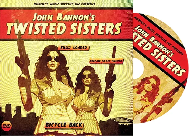 Twisted sisters 2.0 (gimmicks and online instructions) bicycle back by john bannon - trick