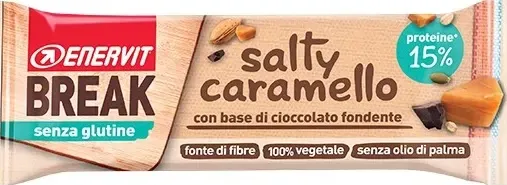 Enervit BREAK Salty Caramel Barretta all'avena e caramello salato venduto da zonawellness.it