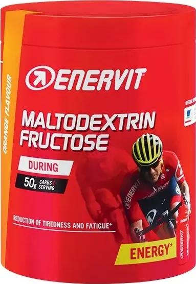 Enervit Sport MALTODEXTRIN FRUCTOSE Barattolo da 500 g Granulare gusto Arancia Maltodestrine venduto da zonawellness.it