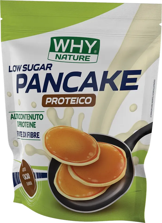 Why Nature Preparato PANCAKE Low Sugar 1kg gusto Cacao