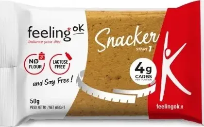Feeling Ok Start 1 SNACKER Pomodoro e Paprica 50g Crackers Proteico