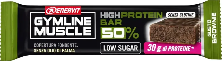 Enervit Gymline HIGH PROTEIN BAR 50% Barretta Proteica 60g Brownie
