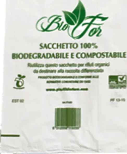 Buste shopper compostabili medie gr.7,5 - 27+ 14 x 50 cf 500pz