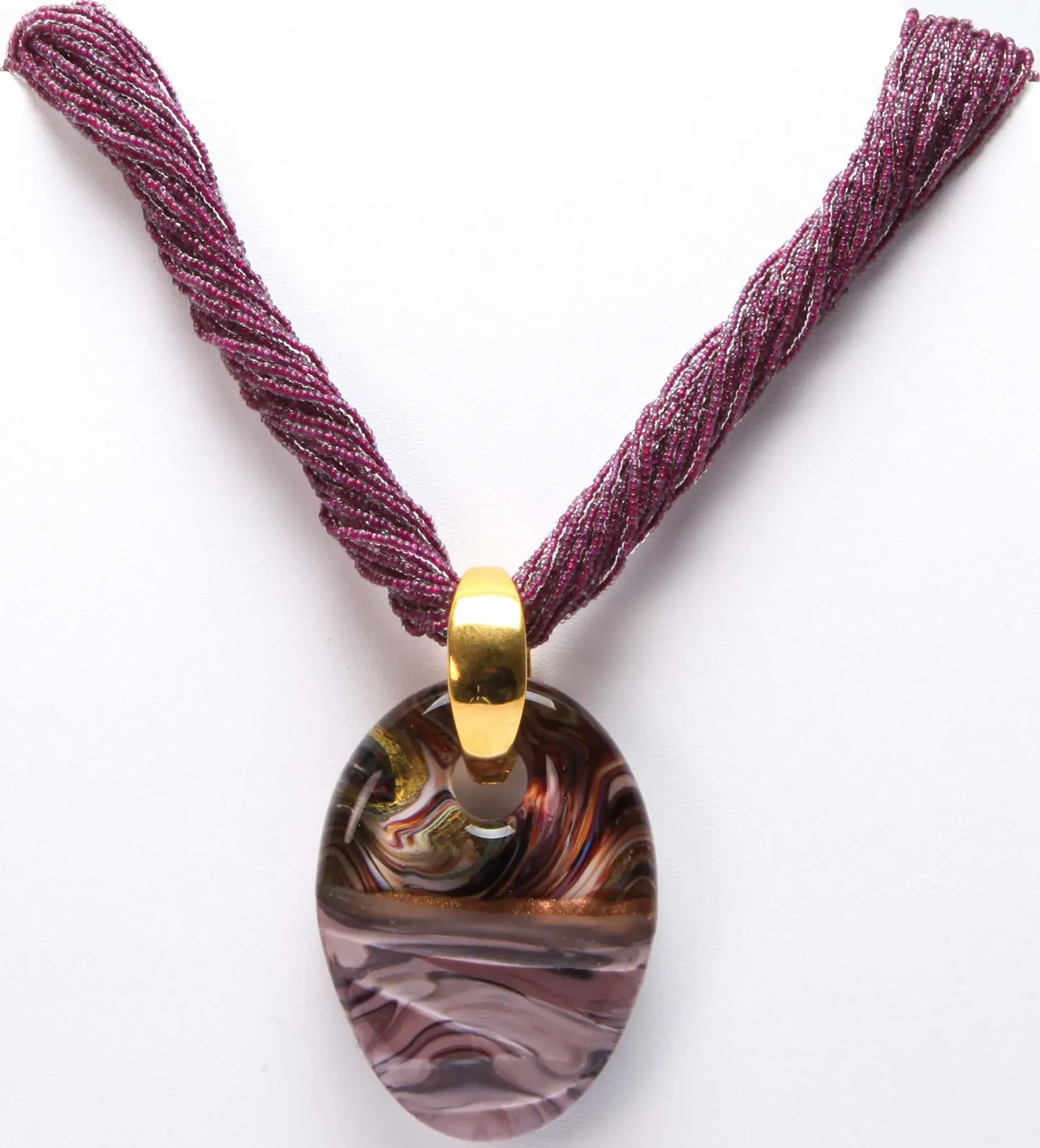 Moai Necklace / Amethyst