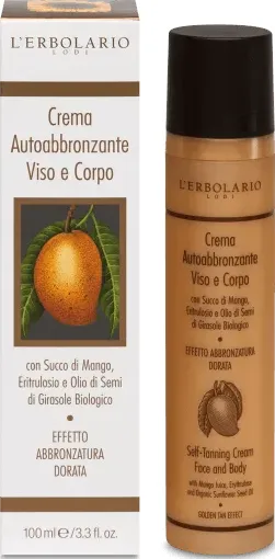 Crema autoabbronzante con succo di mango 100 ml - erboristeria binasco