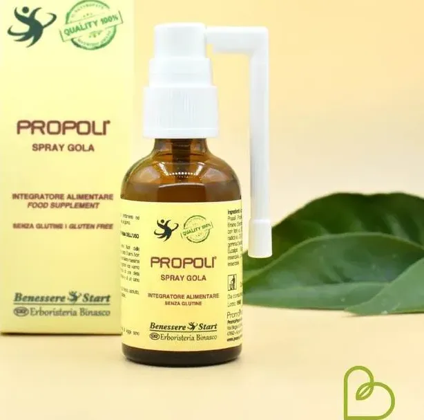 Propoli spray gola argento - erboristeria binasco