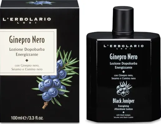 Ginepro nero lozione dopobarba energizzante - erboristeria binasco