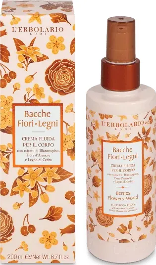 Bacche fiori legni crema fluida per il corpo - erboristeria binasco