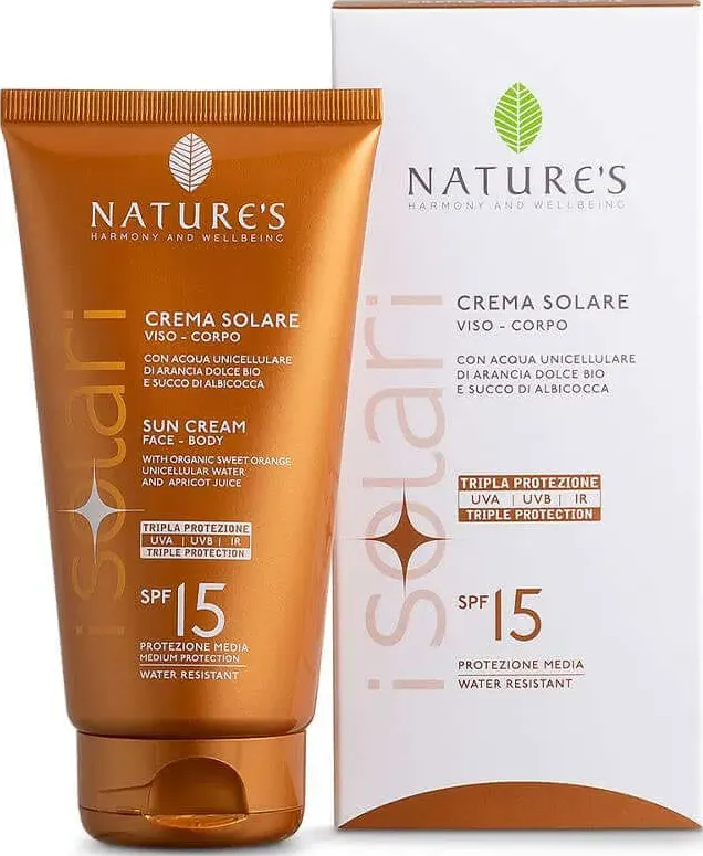 Crema solare viso corpo spf 15- 150 ml - erboristeria binasco