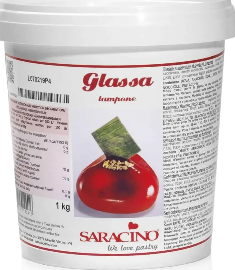 Glassa al lampone lucida 1 kg