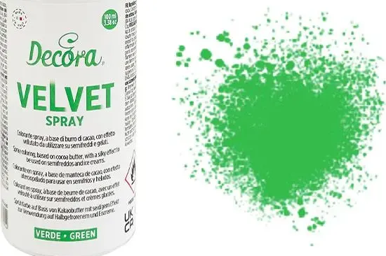 Velvet spray verde 100 ml decora