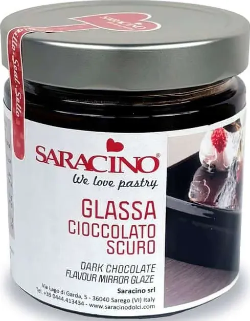 Glassa al cioccolato scuro 350 gr