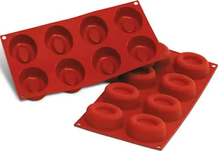 Stampo in silicone savarin ovali big oval savarin silikomart sf085