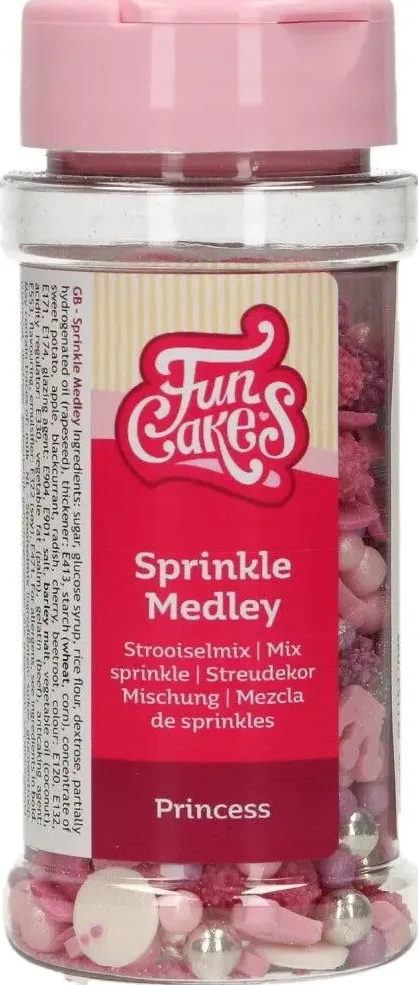 Zuccherini sprinkle medley princess funcakes 50 g