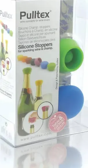 Set 2 tappi per spumante in silicone