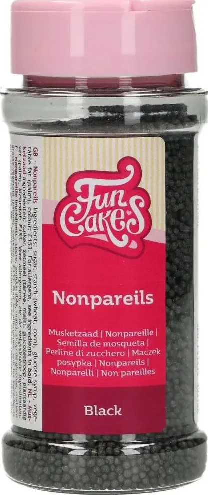 Perline nere di zucchero 80 gr funcakes