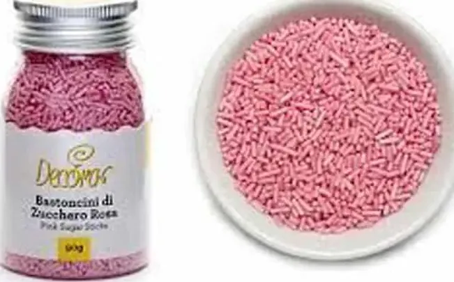 Bastoncini di zucchero rosa &#8211; 90 gr