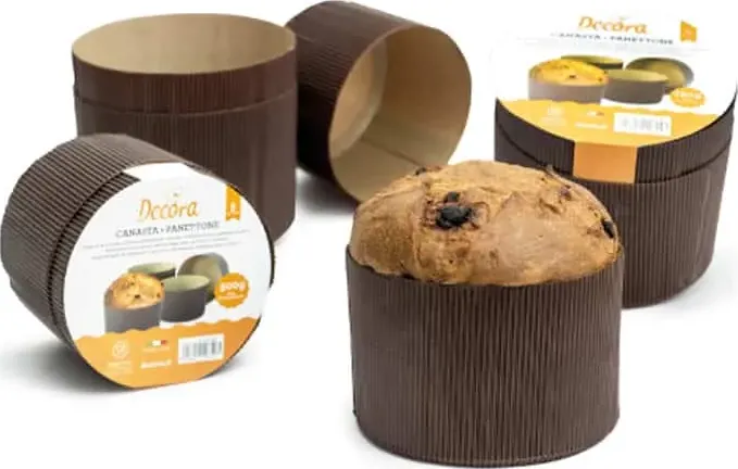 confezione 5 stampi per panettone 1 kg rigidi di foralco.it