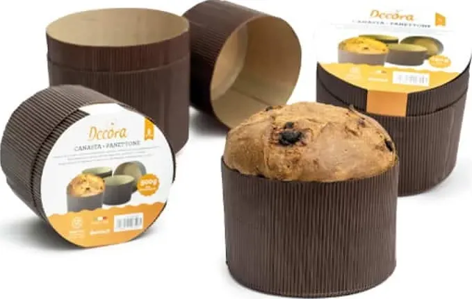 confezione 5 stampi per panettone 1 kg rigidi di foralco.it