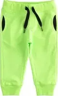 "Pantalone lungo sportivo 4.2246 di cotone neonato ido verde fluo"