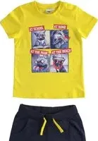 "Completo t-shirt e pantalone corto 4.2715 neonato ido giallo"