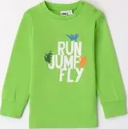 "T-shirt manica lunga di cotone 4.8036 bambino ido verde"