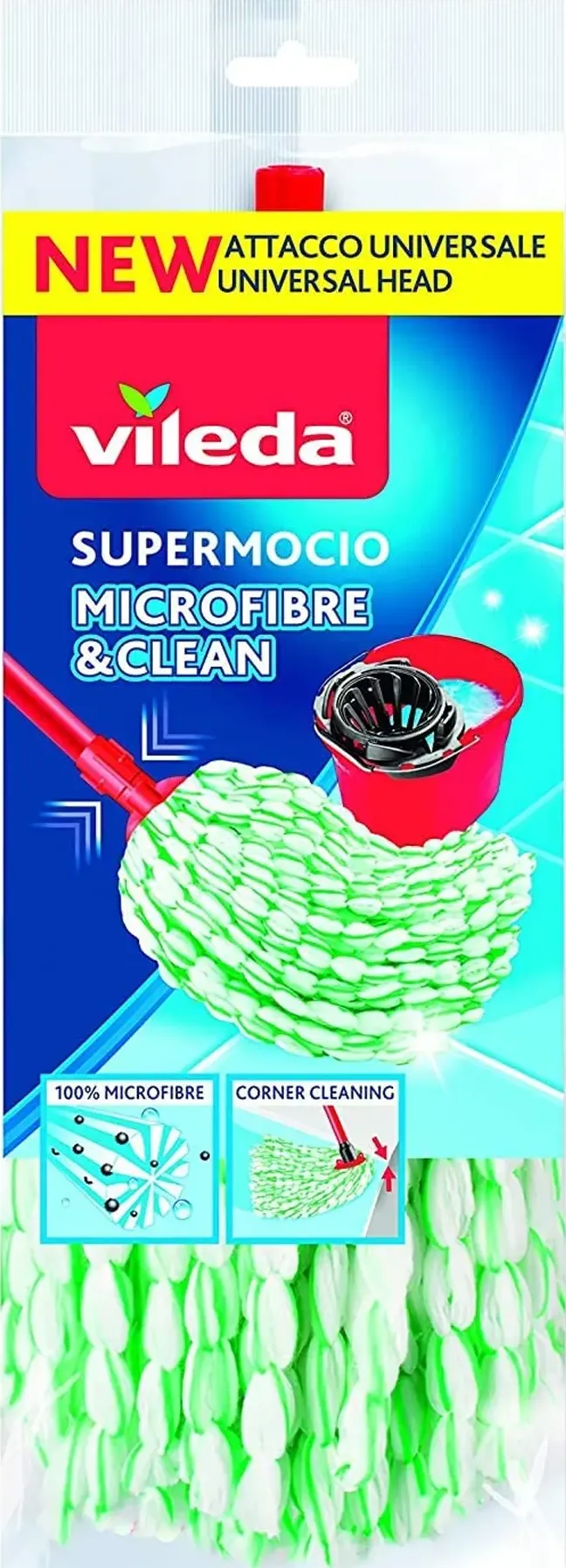 Vileda Supermocio Fiocco Microfibre e Clean