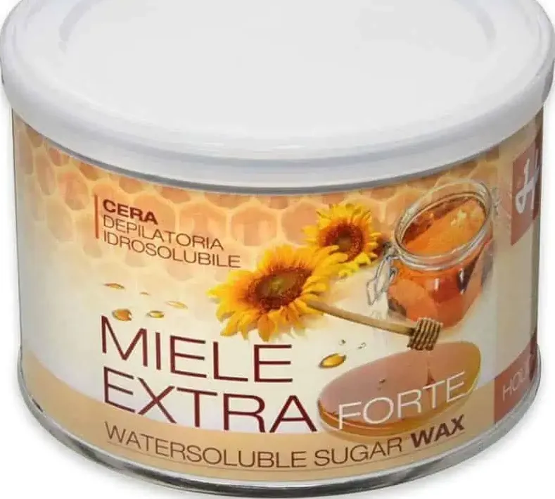 Barattolo cera depilatoria idrosolubile extra forte miele 400 ml. holiday