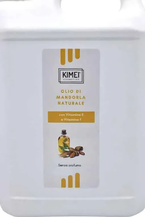 Olio da massaggio professionale alla mandorla naturale con vitamina e e f 5000 ml. kimei cosmetics