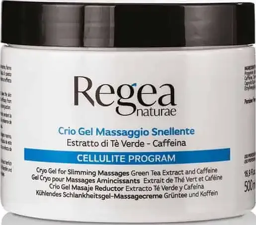 Crio gel massaggio snellente con estratto di t&#232; verde e caffeina 500 ml. cellulite program regea